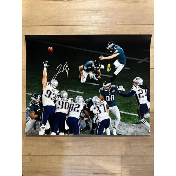 Jake Elliott signed autographed Philadelphia Eagles SBLII 16x10 Photo PSA - Picture 2 of 4